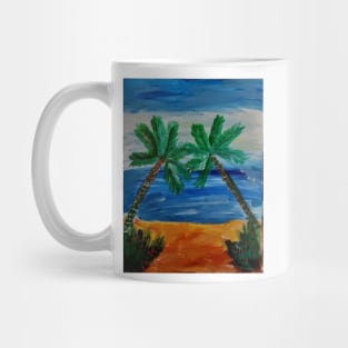 relaxing on a beach somewhere. Mug